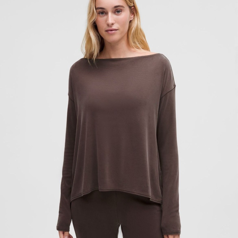 🍋🚨lululemon athletica 🚨🍋 Espresso Softstreme Long Sleeve Shirt